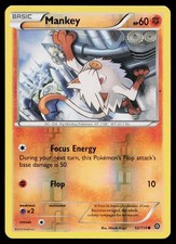Mankey Reverse Steam Siege STS 52/114 Pokemon NM 2016