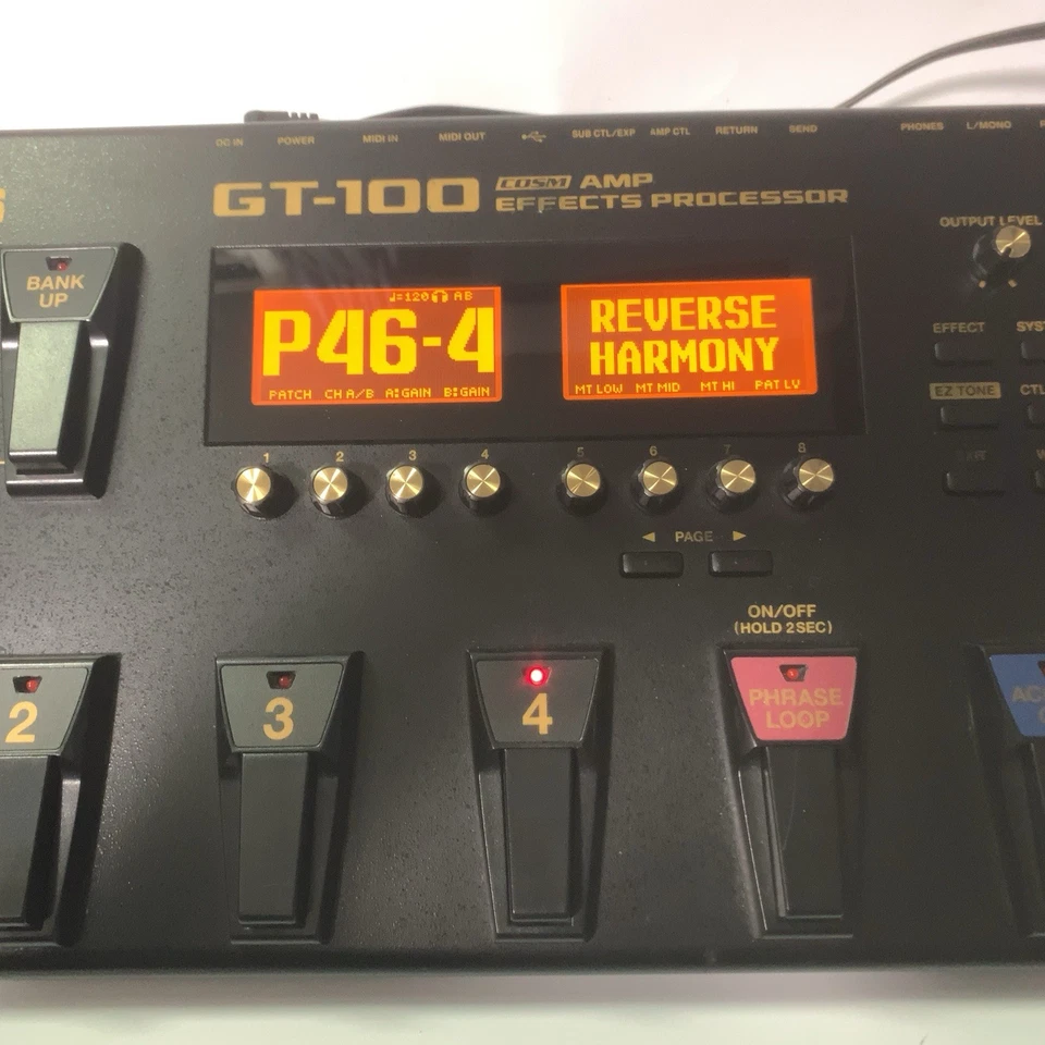 BOSS GT-100 Multi-Effects Guitar Processor – COSM Amp Modeling / USB / Looper - Image 4 of 4