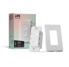 LIFX Interruttore Intelligente a 2 Pulsanti da Parete Wi-Fi Smart Switch Bianco