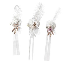 Fleur de rose pour dossier de chaise d'allée, fleur pour mariage, église,