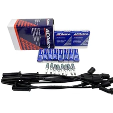 NEW Spark Plugs & Wire Set ACDELCO GM 9748UU 41-162 Genuine GMC 4.8L 6.0L V8 OEM