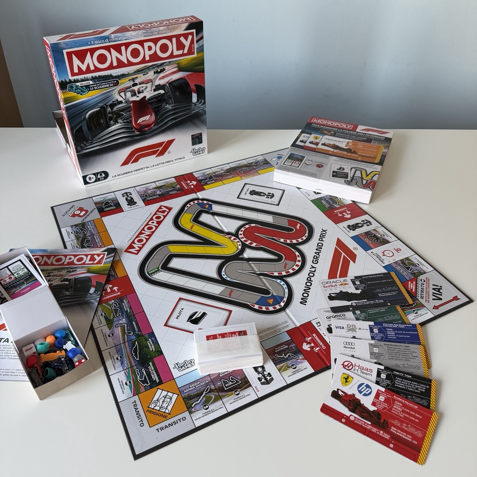Hasbro Monopoly Formula 1 F1 Gioco Da Tavolo Edizione Italiana come nuovo