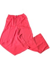 A New Day Linen Blend Wide Leg Pants Pink Size Small NWT Elastic Waist