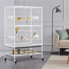 Large Budgie Cage Parrot Cage Flight Bird with Stand for Conure,