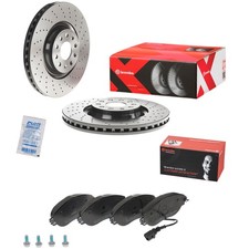 Brembo Xtra Line Bremsscheiben 340mm + Bremsbeläge Vorne passend für VW Passat