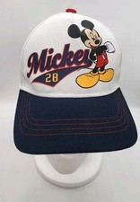 DISNEY MICKEY 28 Youth Boy's Cap Adjustable Hat Preowned