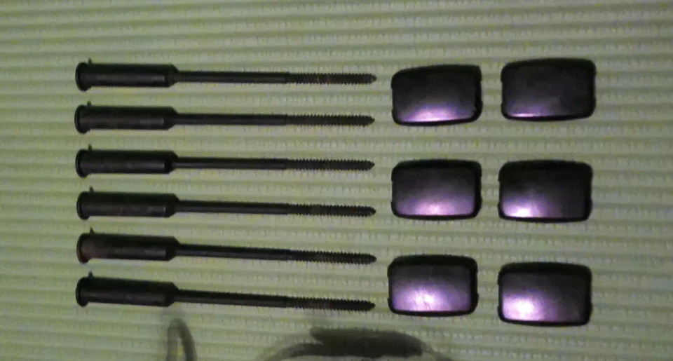 86-88 Pontiac Fiero GT OEM Rear Tail Light Assemblies with Mounting Bolts & Caps - Image 3 of 4