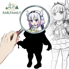 EARLFAMILY Kanna Kamui Car Bumper Window Stickers Lovely Cartoon Decals Scratch