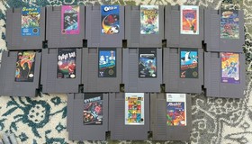 Nintendo Entertainment System NES Console with A Lot of Games and Accessories