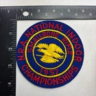 Vtg 1957 NRA NATIONAL INDOOR CHAMPIONSHIPS SMALLBORE RIFLE Gun Shoot Patch 67D8 — photo 1