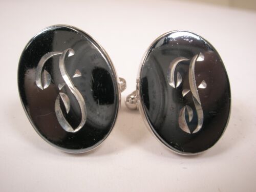 F Monogram Initial Letter Vintage ANSON Cuff Links frank fred ford fynn