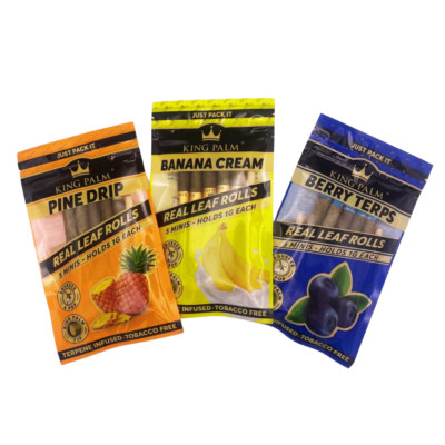 15 King Palm Mini's 3 x 5 Bundle - drei Geschmacksrichtungen - Squeeze und Pop