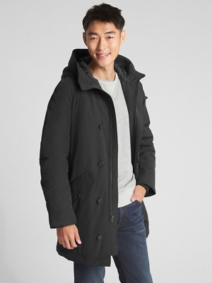 Gap $188.00 Down Parka Jacket, Size XS True Black