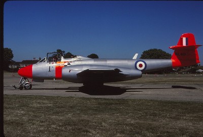 Original colour slide Meteor T.7 WL419 of Martin Baker
