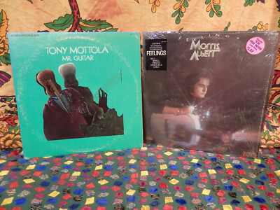 Morris Albert - Feelings Record Vinyl LP In Shrink + Tony Mottola - Mr. Guitar 