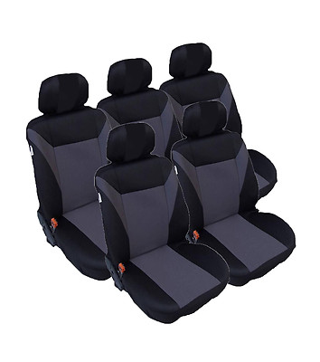 7x Sitze Auto Sitzbezug Sitzbezüge Schonbezüge für Opel Zafira Tourer C Set Grau