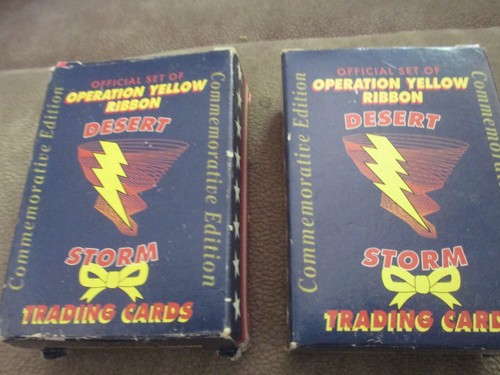 2 Sets Operation Yellow Ribbon Desert Storm Sammelkarten Gedenkausgabe Sets