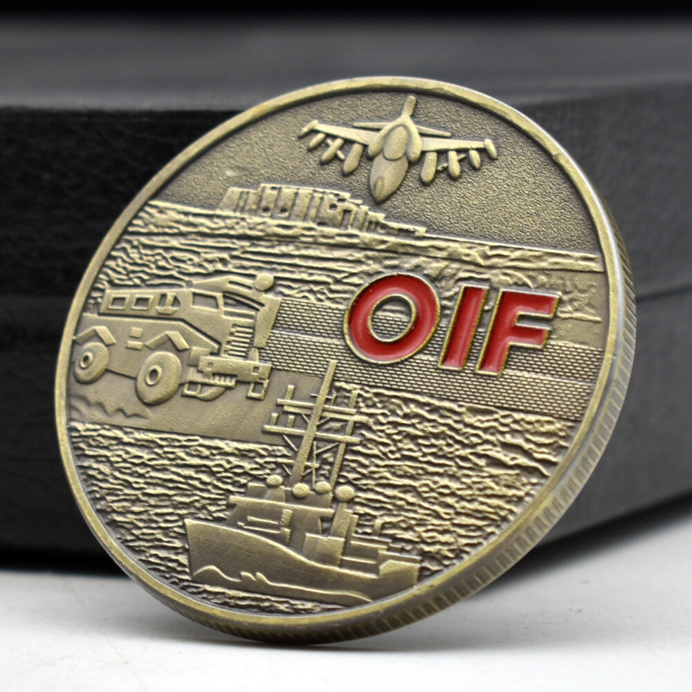 Operation Iraqi Freedom Coppery Challenge Coin Combat Veteran