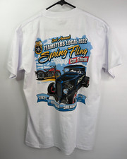 2nd Annual Spring Fling Car Show 2021 Vtg Bayside Tag Made in USA White T-Shirt
