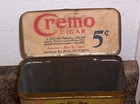 VINTAGE CREMO CIGARS METAL TIN BOX w/HINGED LID — photo 5