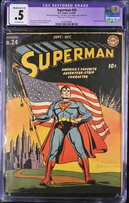 SUPERMAN コミック Superman #24 (DC Comics September-October 1943) for sale online | eBay