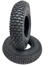 Two 4.80-8 Deestone 4 PR Turf Tire for Cub Cadet Lawn & Garden Tractor 480/400-8
