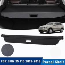 Parcel Shelf Boot Load Cover Blind Trim PU Leather For BMW X5 F15 2013-2018 UK