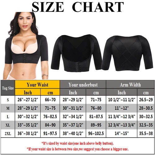 Damen Oberarm Former Haltung Korrektor Tops Arm schlanker Kompression Shapewear - Bild 14 von 23