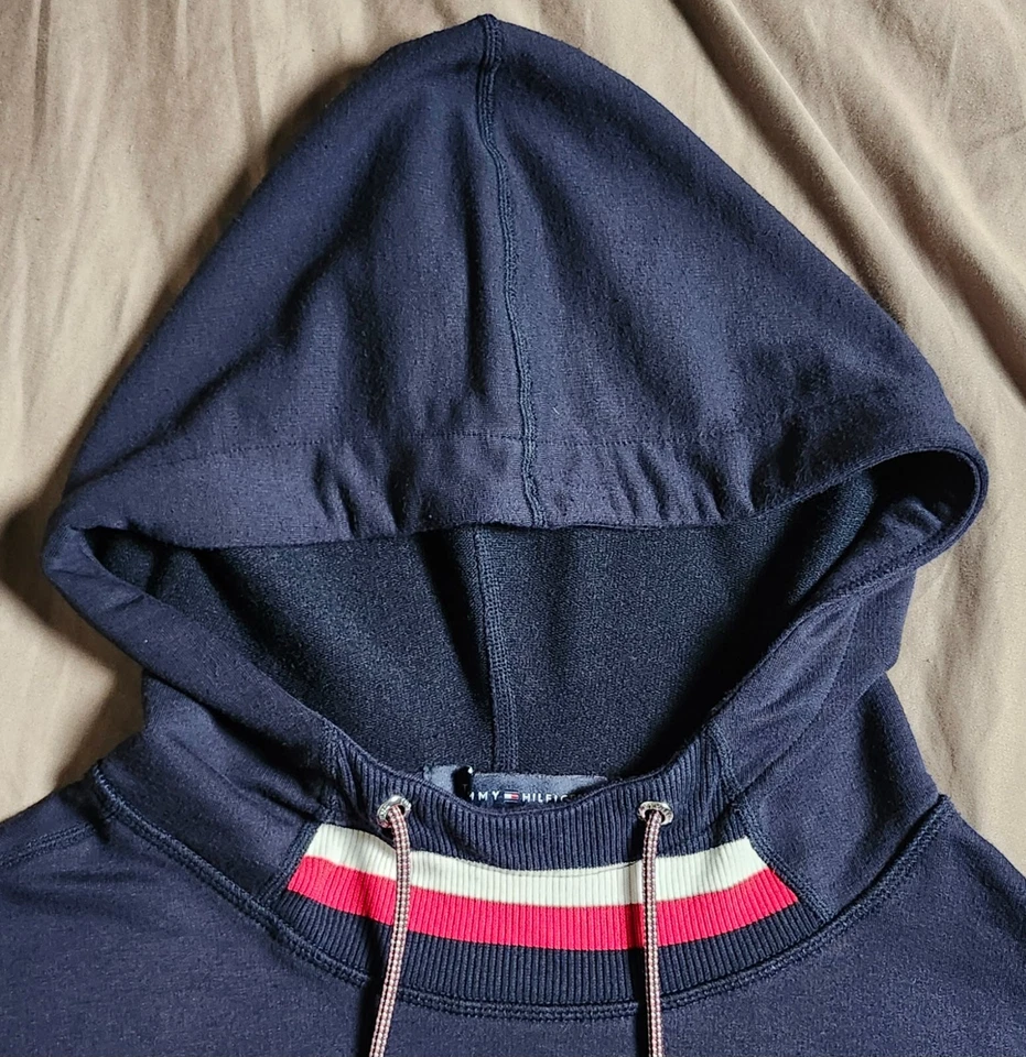 Sudadera con capucha azul Tommy Hilfiger Talla mediana Manga larga Foto 3 de 4