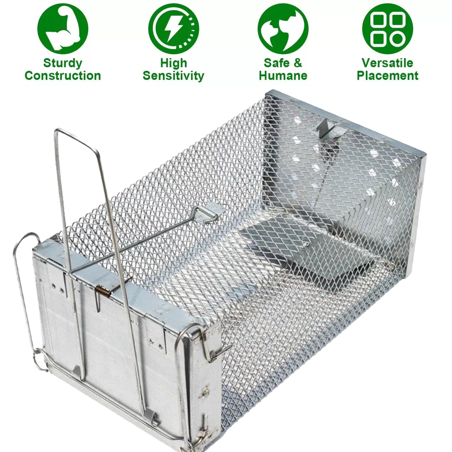 Mouse Trap Rat Trap Rodent Trap Live Catch Cage Easy to Set Up and Reuse