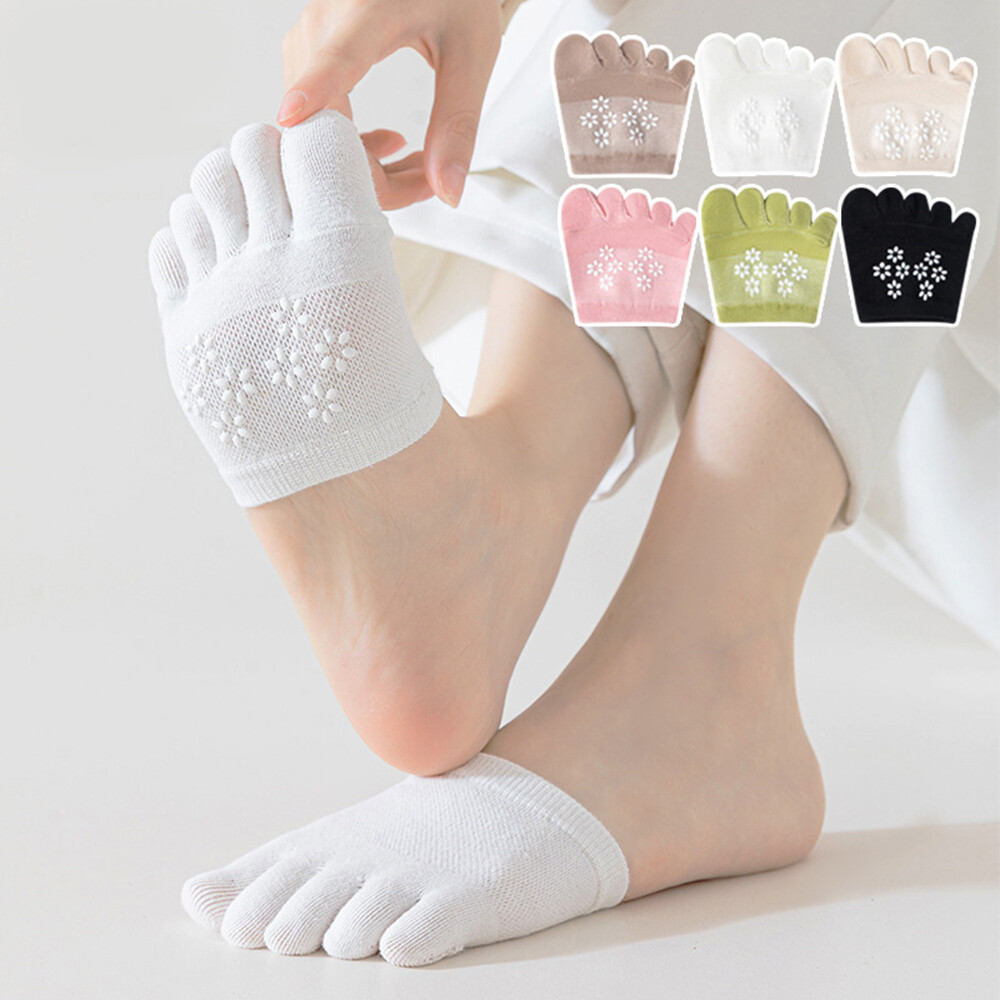 SAOLA 3 Paia Calzini Donna Punta Invisibile Tacchi Alti Mezza Suola Calzini Antiscivolo ∂