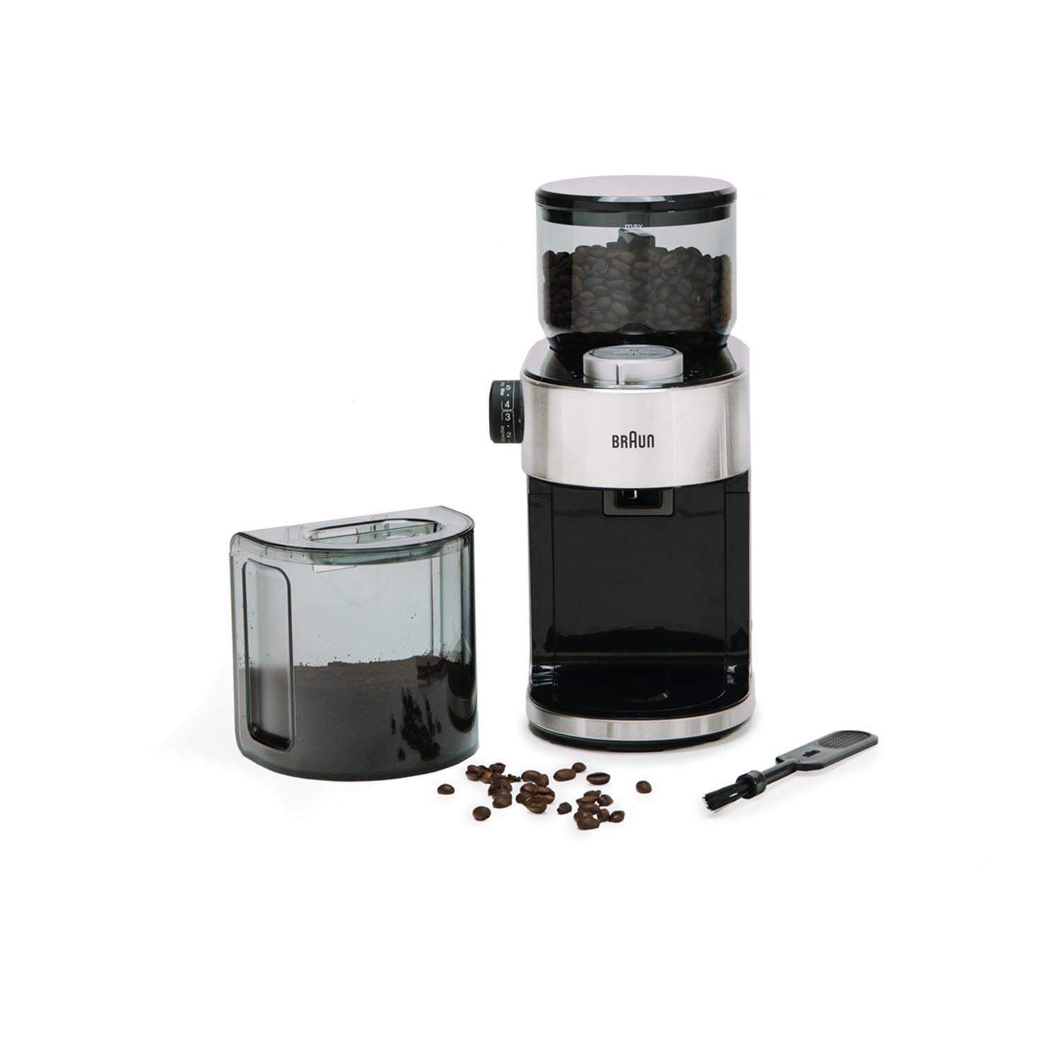 Silver Black B.R.A.U.N KG7070 Burr Coffee Grinder428 for sale online