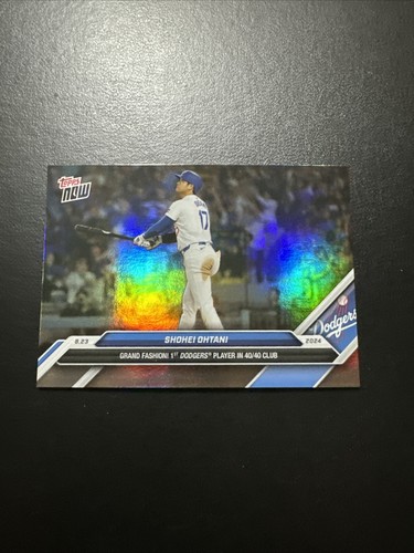 2024 MLB Topps NOW 584 584SP  SHOHEI OHTANI 40/40  DODGERS  HOLO FOIL VARIATION