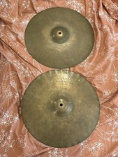 Vintage 1970s Paiste 2002 14  Hi-Hats Pair (c...