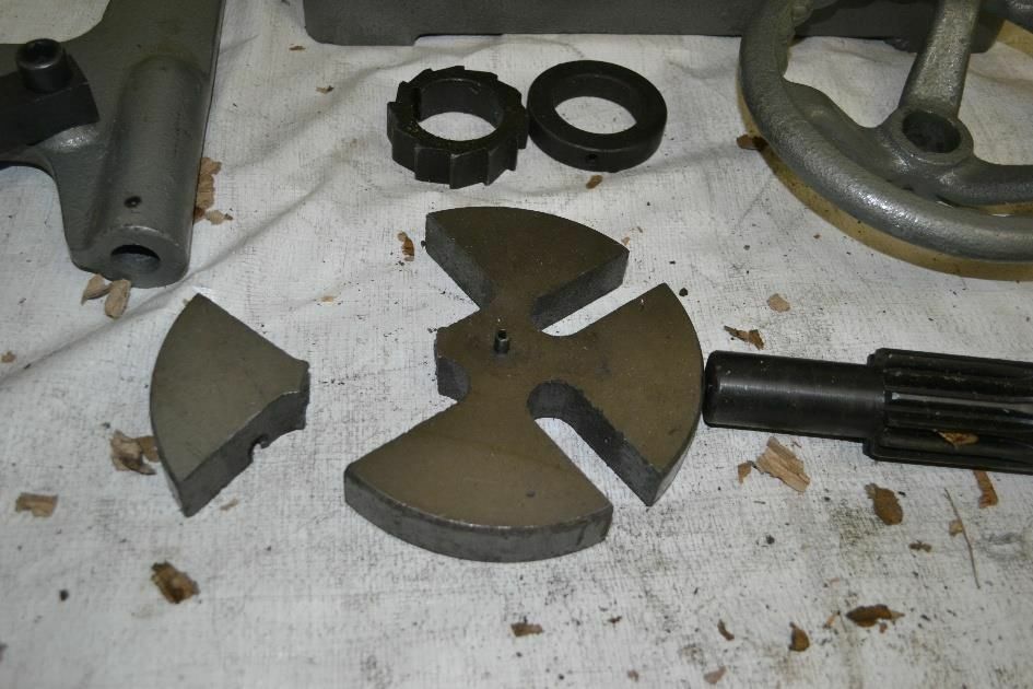 New 3-3/8" Steel Slotted Anvil Wheel Arbor Press Plate - Unbranded Replacement Part