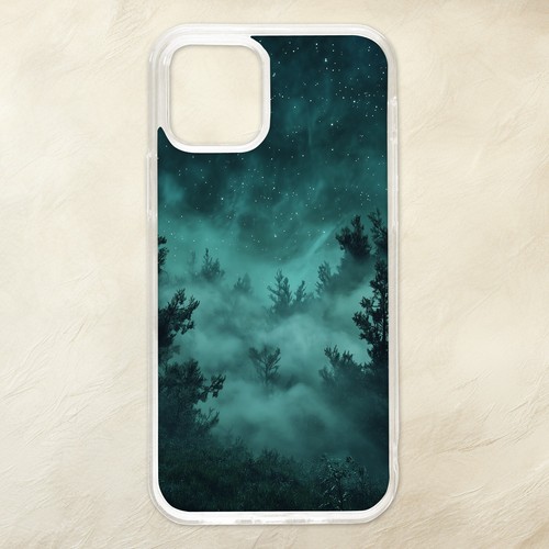 Watercolour Night Sky Clouds Stars Celestial Phone Case Samsung Galaxy - Picture 4 of 4