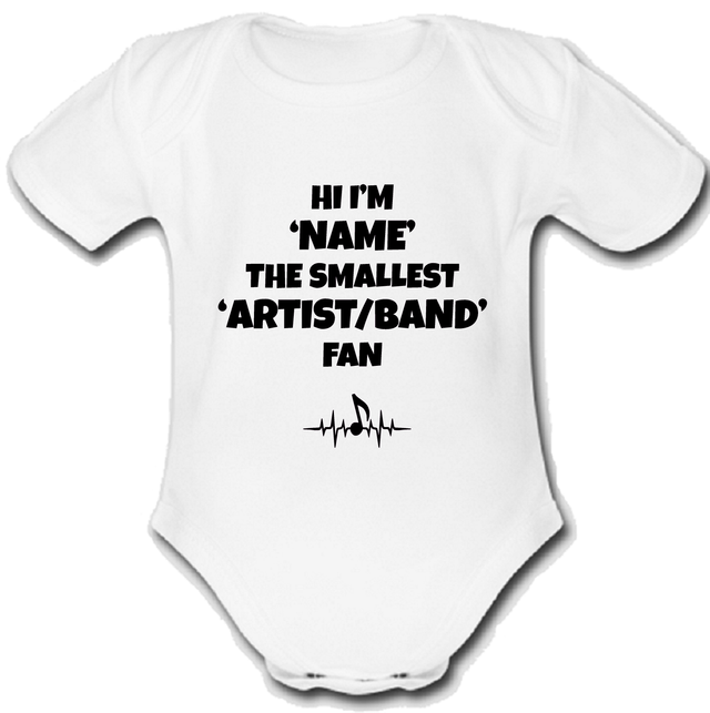 Rosanna @ Pansino babygrow Baby vest grow music pesonalised fan gift b