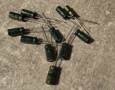 10 Stück ELKO 2,2uF 50V -40°+105°C Elektrolytkondensator Radial Low ESR