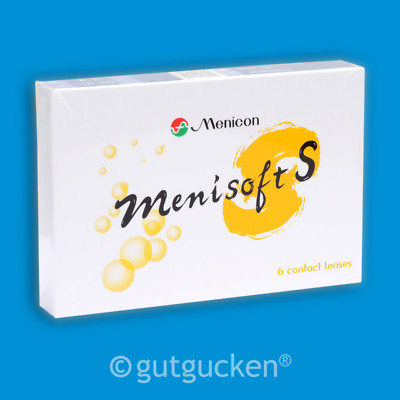 Menisoft S 2 x 6 sphärische Kontaktlinsen Wochenlinsen von Menicon