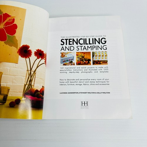 The Illustrated Step-By-Step Guide To Stencilling and Stamping - Paperback Book - Picture 7 of 11