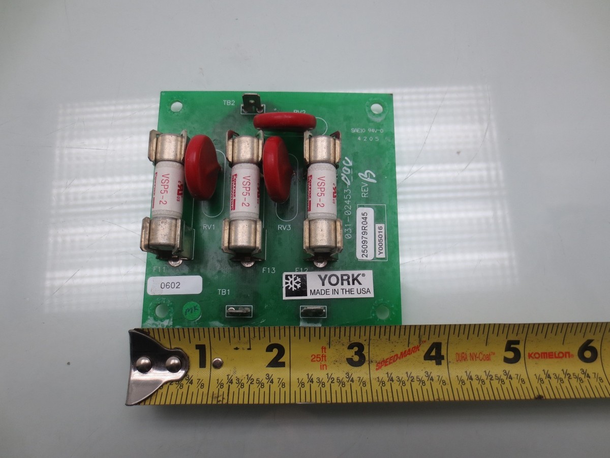 York 031-02453-000 Voltage Transient Board For York 371 York 031-02453-000 Voltage Transient Board For York 371