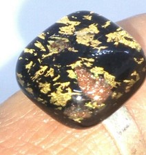 Authentic Millefiori Murano Glass Gold Foil Ring, Made in Venice, Italy