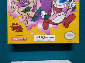 Ren & Stimpy Show Buckeroos NES Nintendo Box and Cart only -near mint +free case