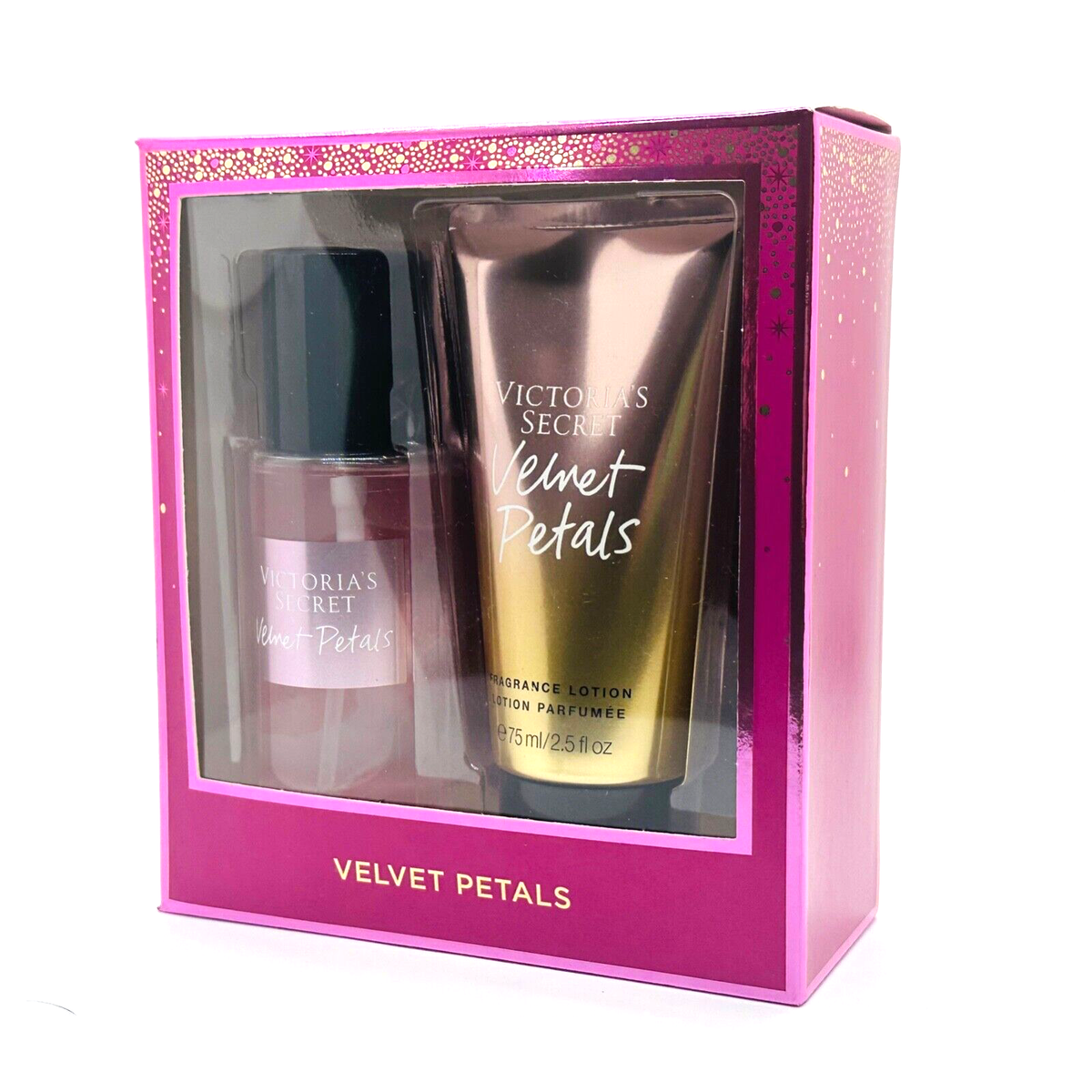 2 Piece Victoria's Secret VELVET PETALS Fragrance Lotion Body Mist