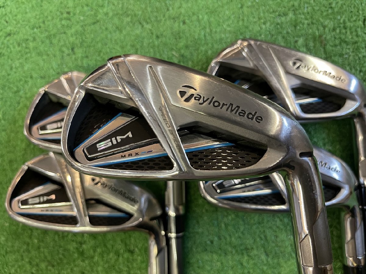 クラブ TaylorMade SIM MAX 5U TENSEI BLUE TM60R Golf Iron Set TaylorMade sim Max Tensei Blue TM60 (R) 5pcs 6-P