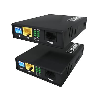 Ethernet Extender Kit Tupavco TEX-200 - Cable Extension up to 5000ft Over Pho...