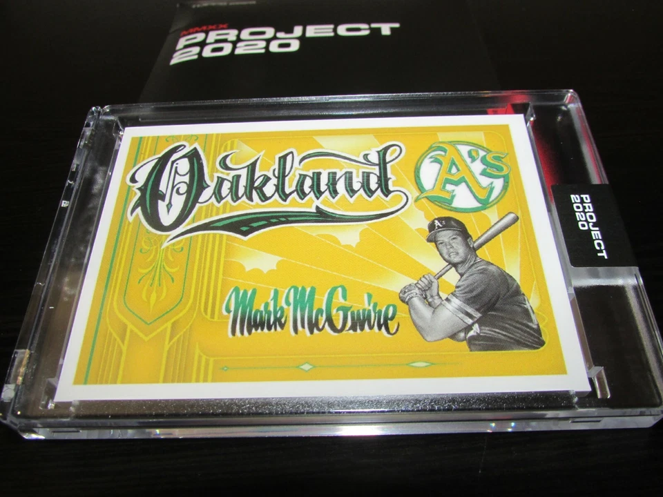 Topps Project 2020 Card #111 Mark McGwire by Mister Cartoon w/box In Hand - Image 2 of 4