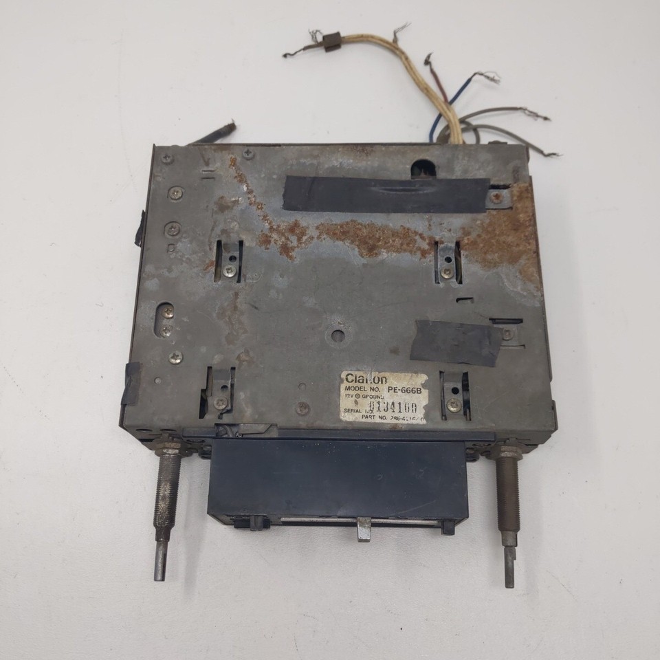 Vintage CLARION Car Stereo Radio Cassette Player 1980 Parts or Repair