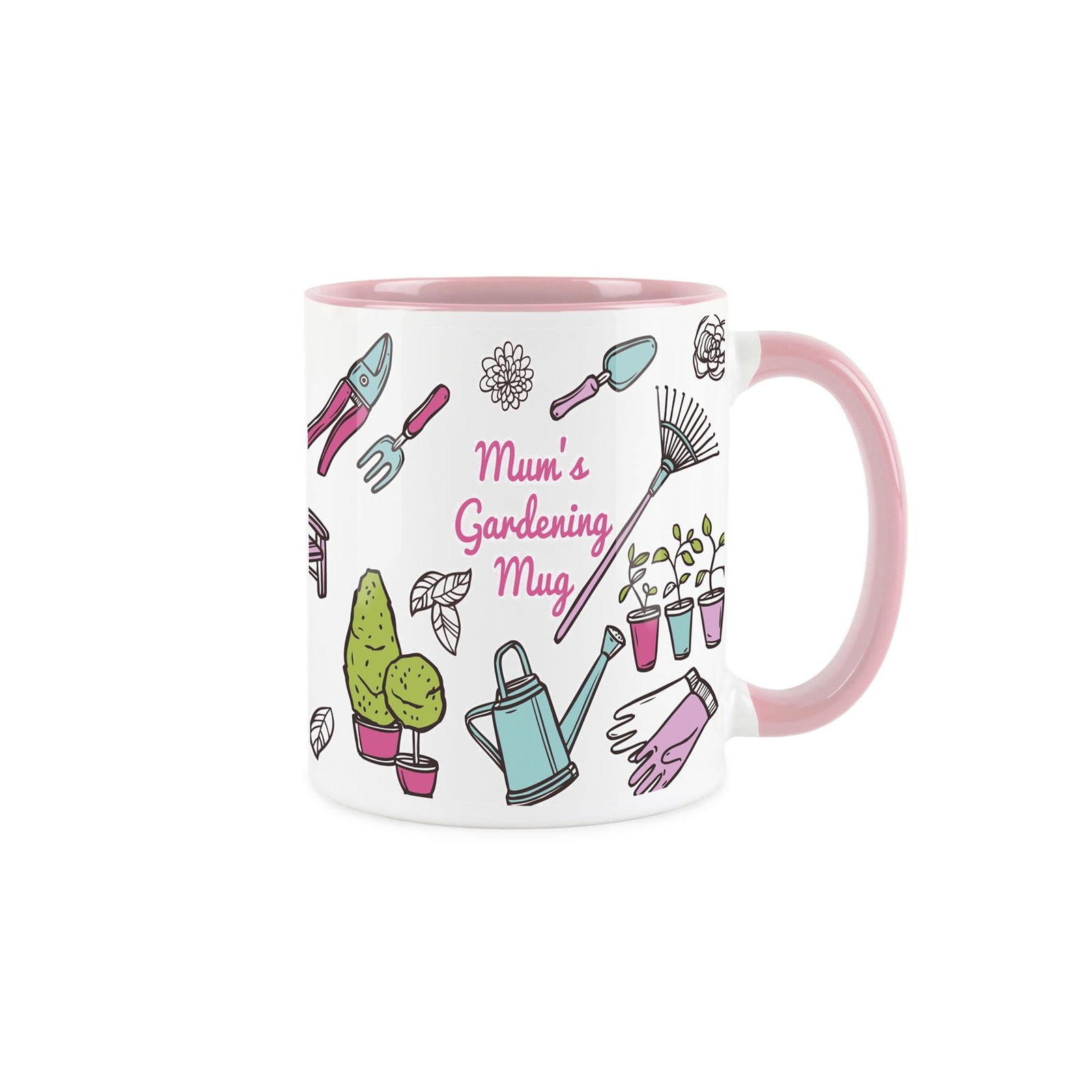 Mum Gardening Gift Mug - Presents for Mum Pink Tea/Coffee Ceramic Cup