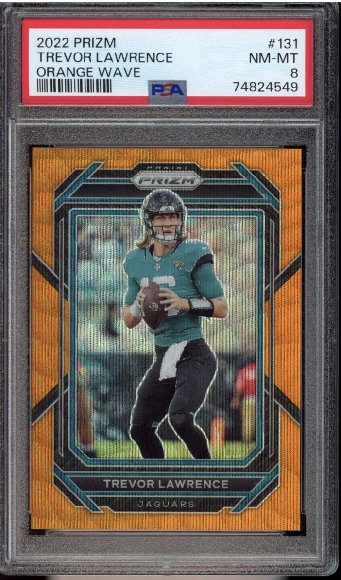 2022 Panini Prizm - Trevor Lawrence #131 Orange Wave Prizm /60 for